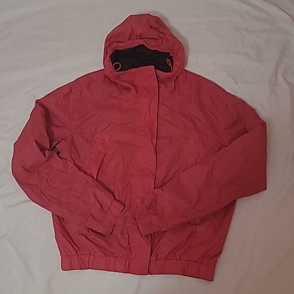 The north face hooded zip up pink dry vent windbreaker size M womens - Picture 1 of 14